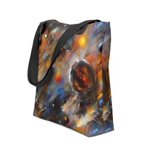 Brushstroke Blaze on a Tote Bag