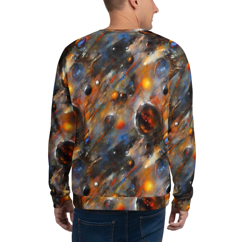 Brushstroke Blaze on Sweatshirt — Back