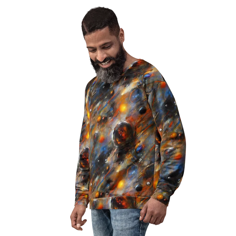 Brushstroke Blaze on Sweatshirt — Left Front