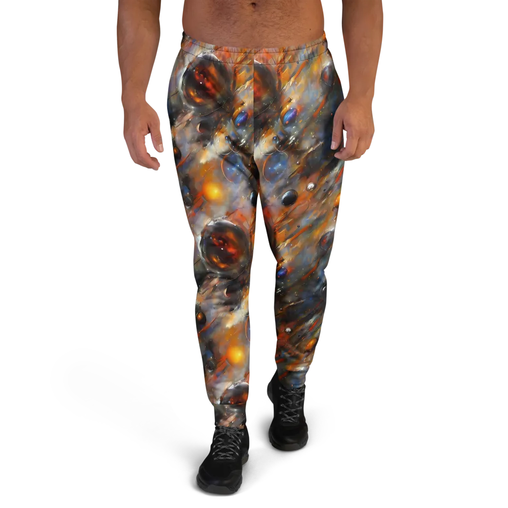 Brushstroke Blaze on Men's Joggers — Front