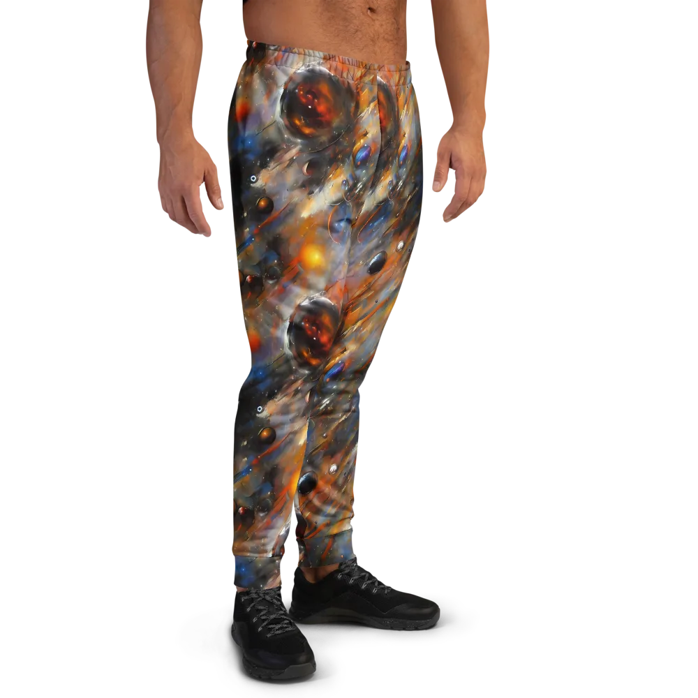 Brushstroke Blaze on Men's Joggers — Right