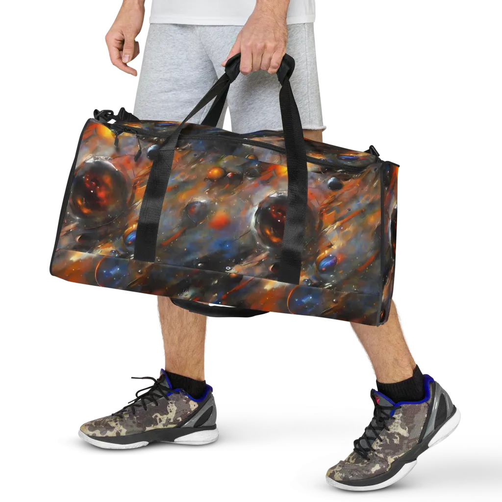 Brushstroke Blaze on Duffle Bag — Front