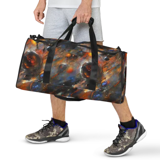 Brushstroke Blaze on a Duffle Bag