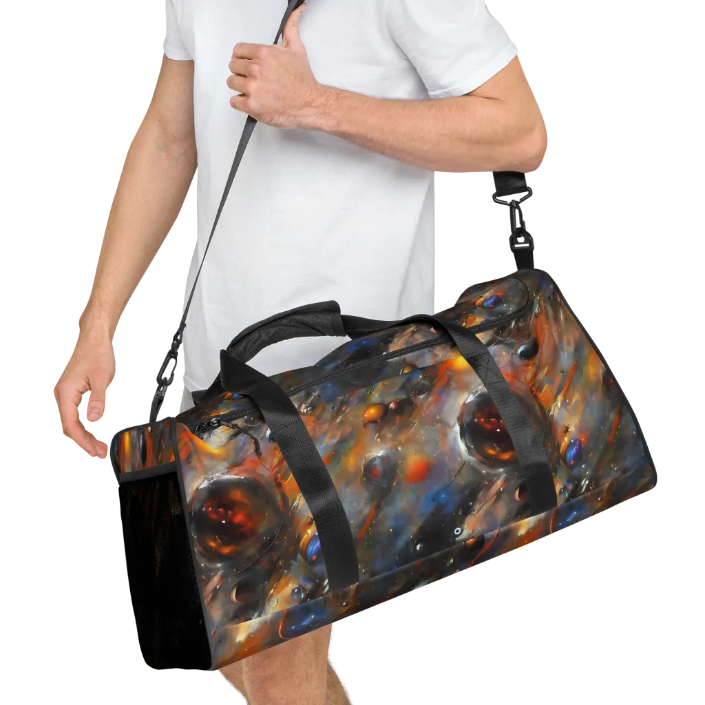 Brushstroke Blaze on Duffle Bag — Right Front