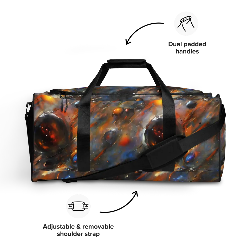 Brushstroke Blaze on Duffle Bag — Front