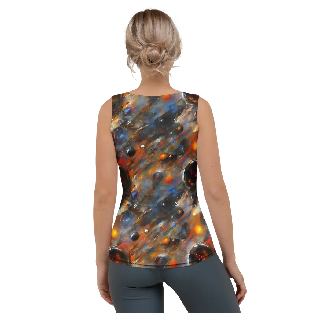 Brushstroke Blaze on Women's Tank Top — Back