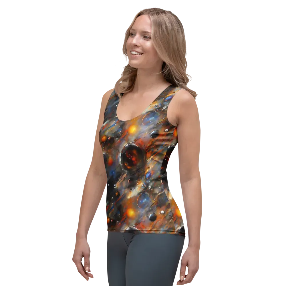 Brushstroke Blaze on Women's Tank Top — Left Front