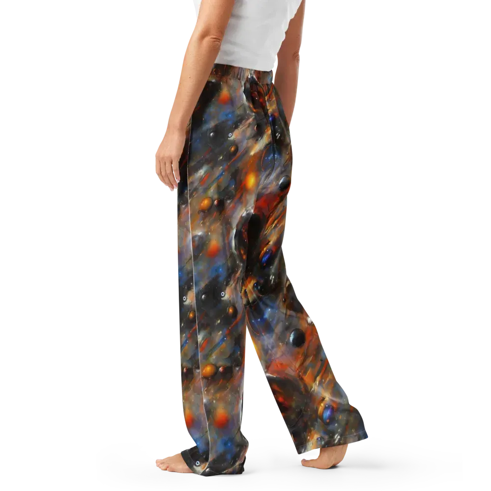 Brushstroke Blaze on Women's Pajama Pants — Left