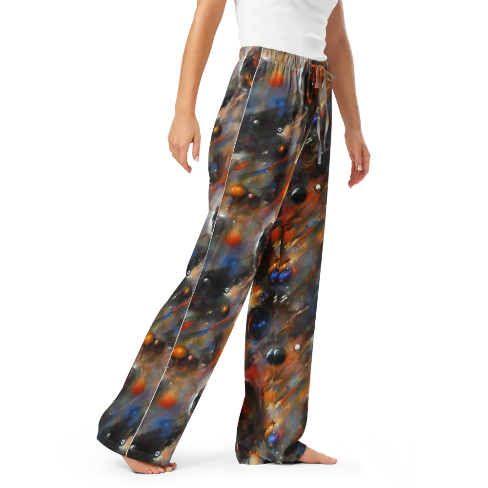 Brushstroke Blaze on Women's Pajama Pants — Right Front
