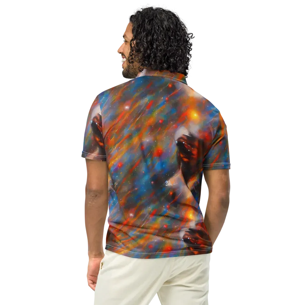 Painterly Void on Men's Slim Fit Polo Shirt — Back