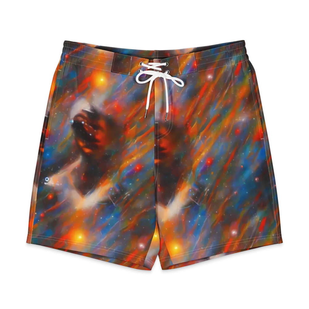 Painterly Void on Men's Board Shorts — Front