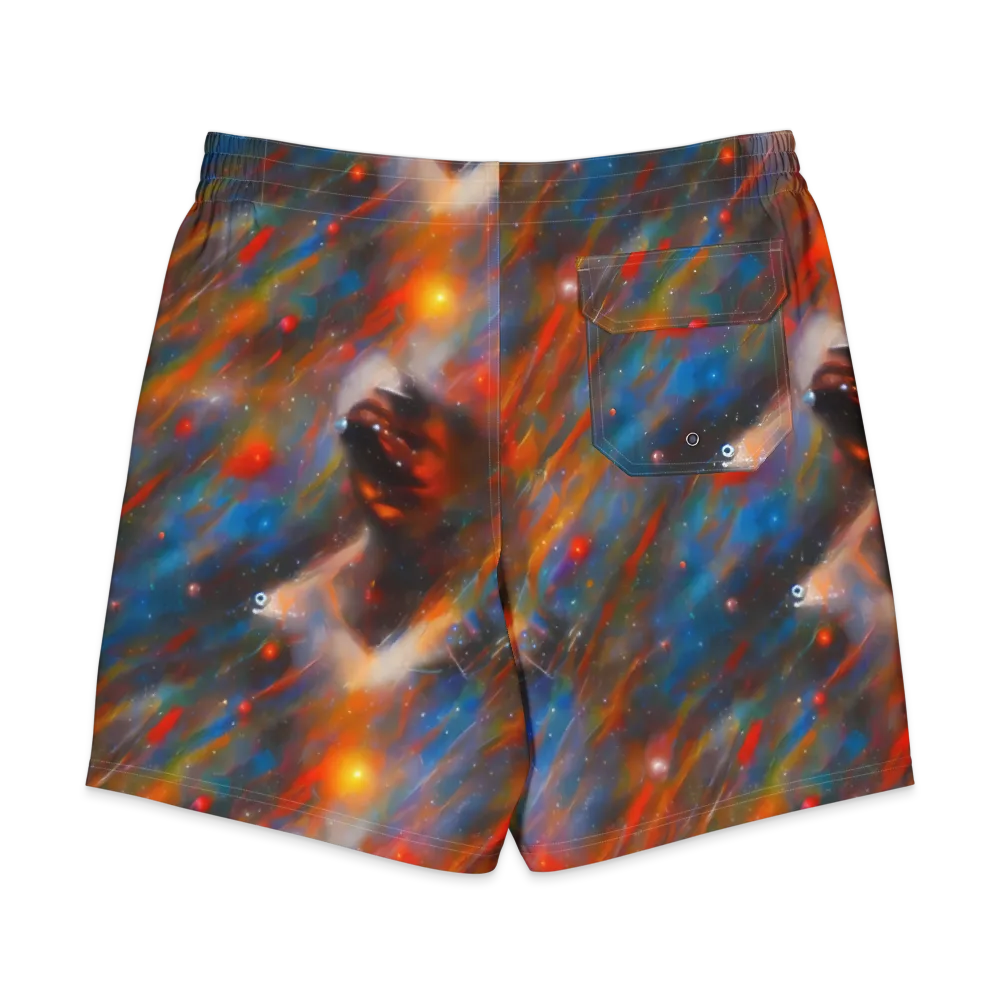 Painterly Void on Men's Board Shorts — Back