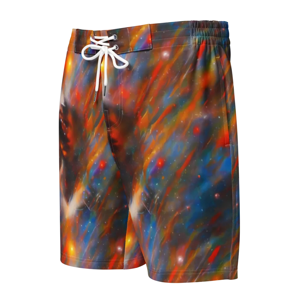 Painterly Void on Men's Board Shorts — Front