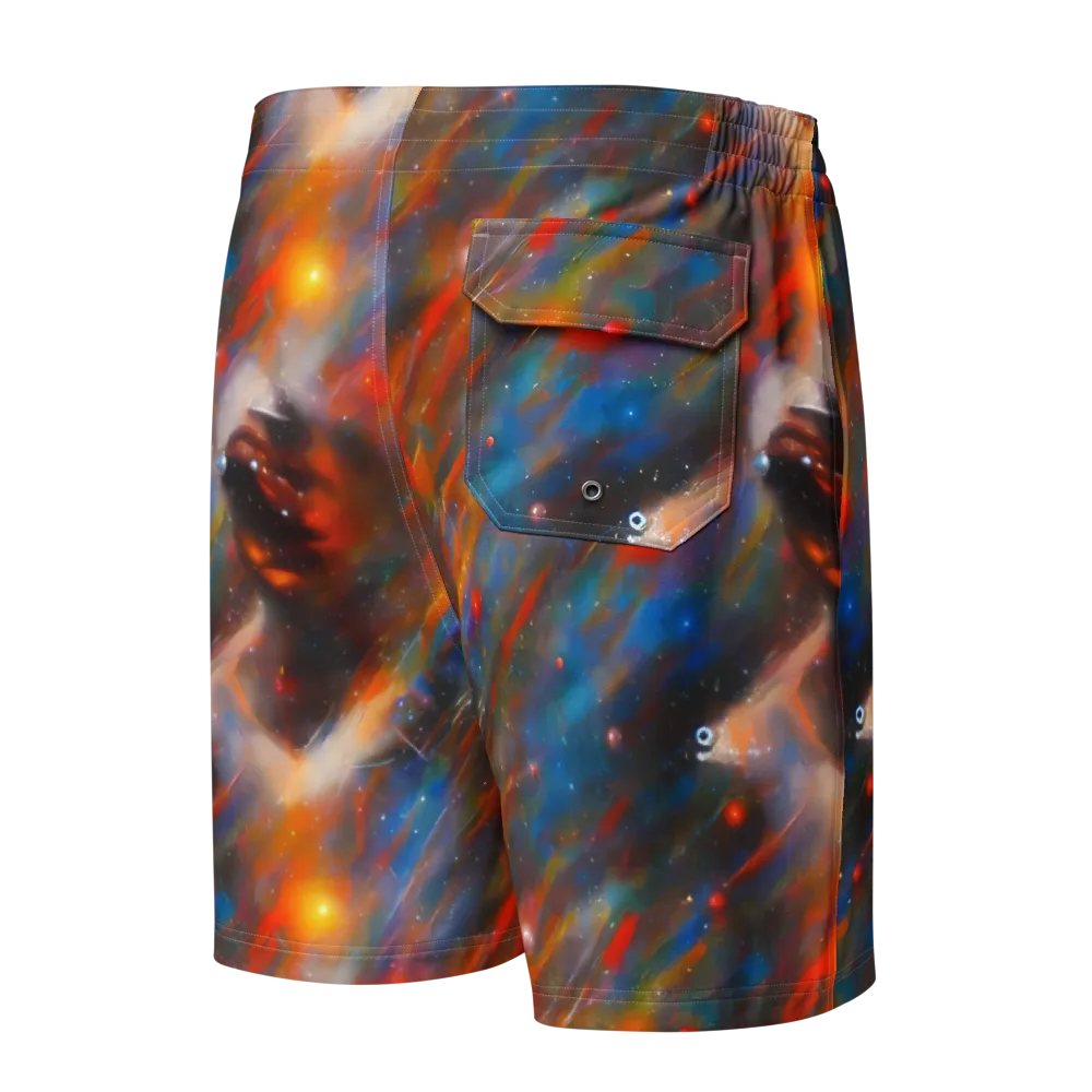Painterly Void on Men's Board Shorts — Back