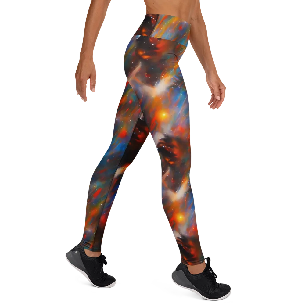 Painterly Void on Yoga Leggings — Right