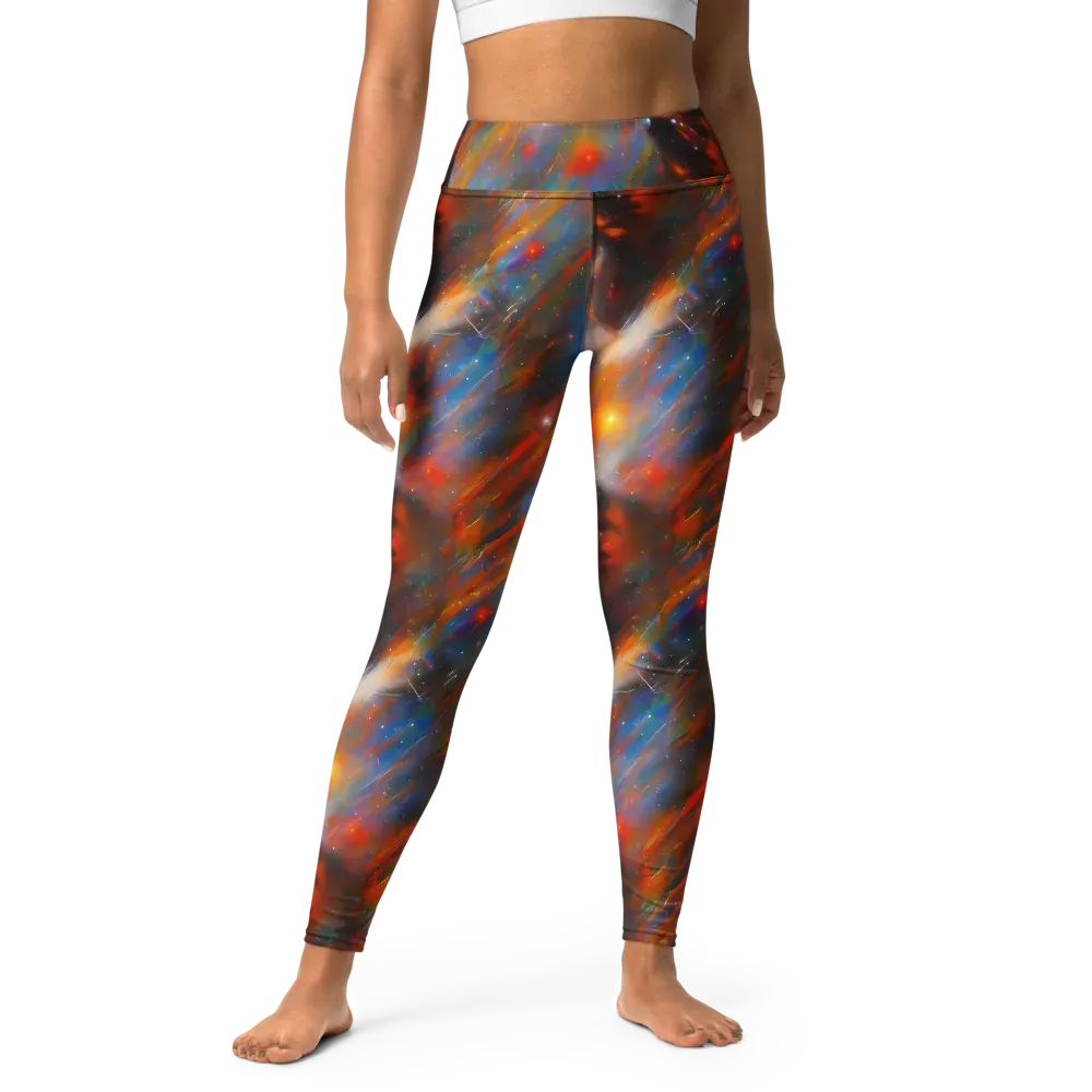 Painterly Void on Yoga Leggings — Front