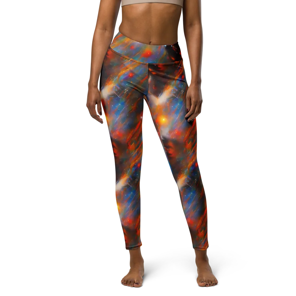 Painterly Void on Yoga Leggings — Front