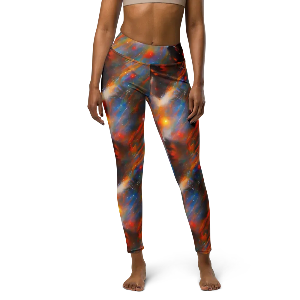 Painterly Void on Yoga Leggings — Front
