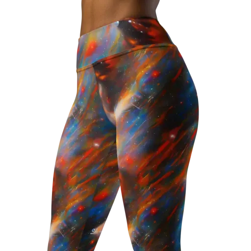 Painterly Void on a Yoga Leggings