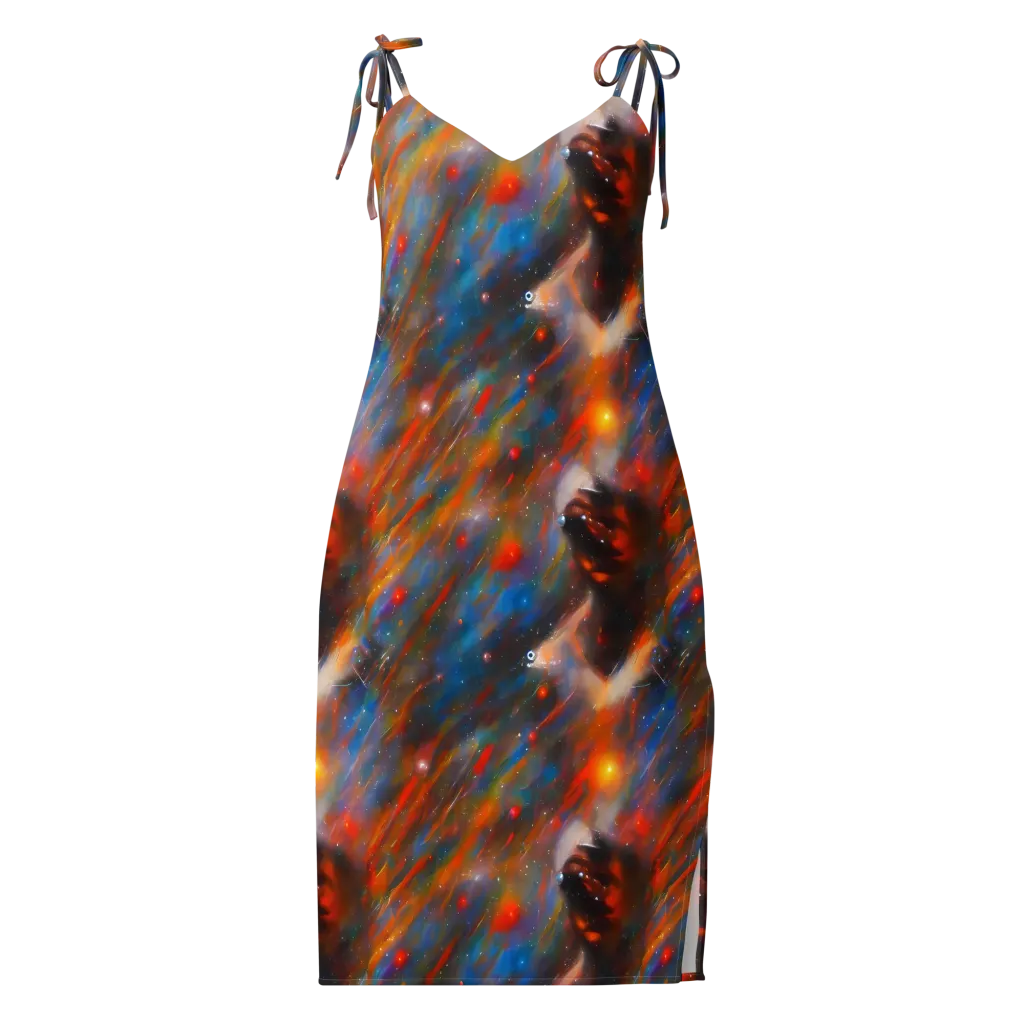 Painterly Void on Slip Dress — Front