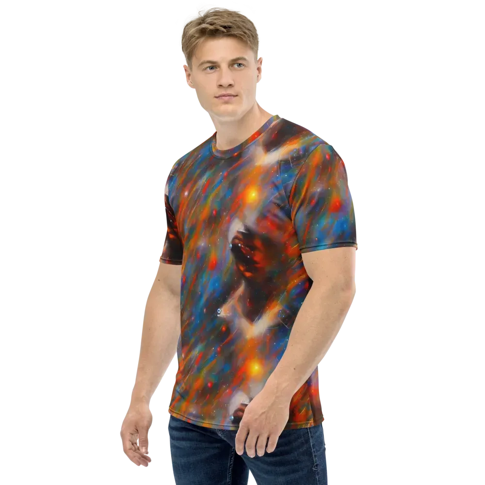 Painterly Void on Men's Crew Neck T-Shirt — Left