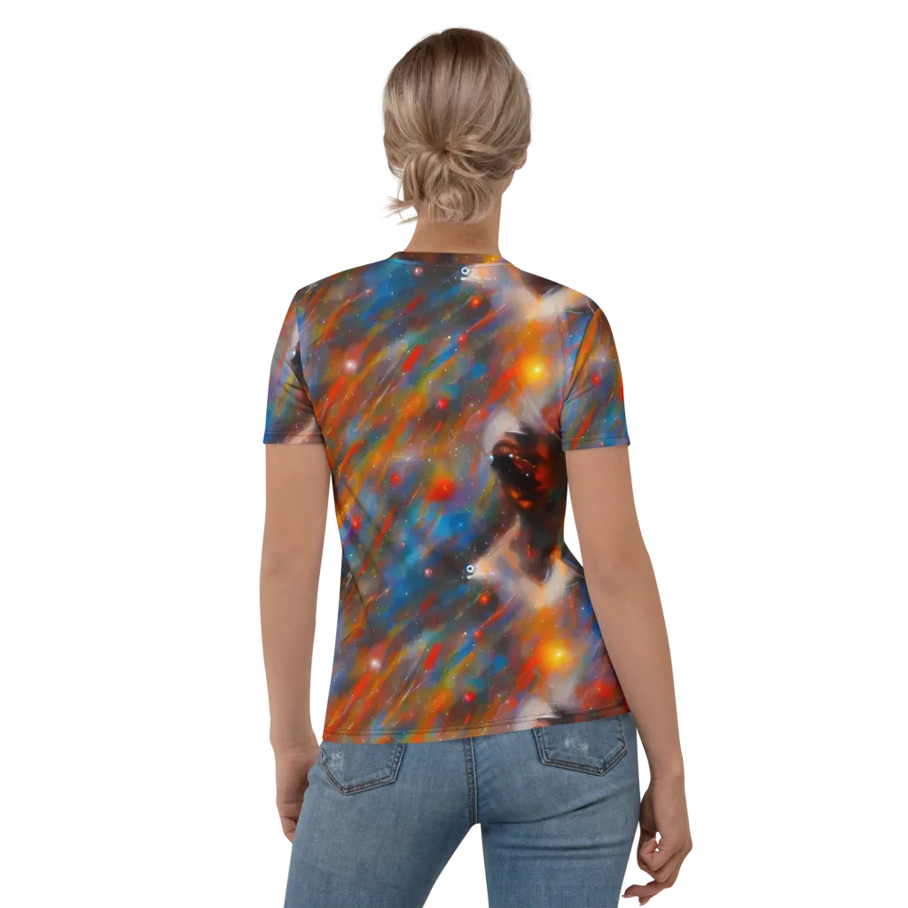 Painterly Void on Women's Crew Neck T-Shirt — Back