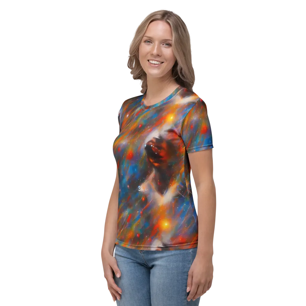 Painterly Void on Women's Crew Neck T-Shirt — Left