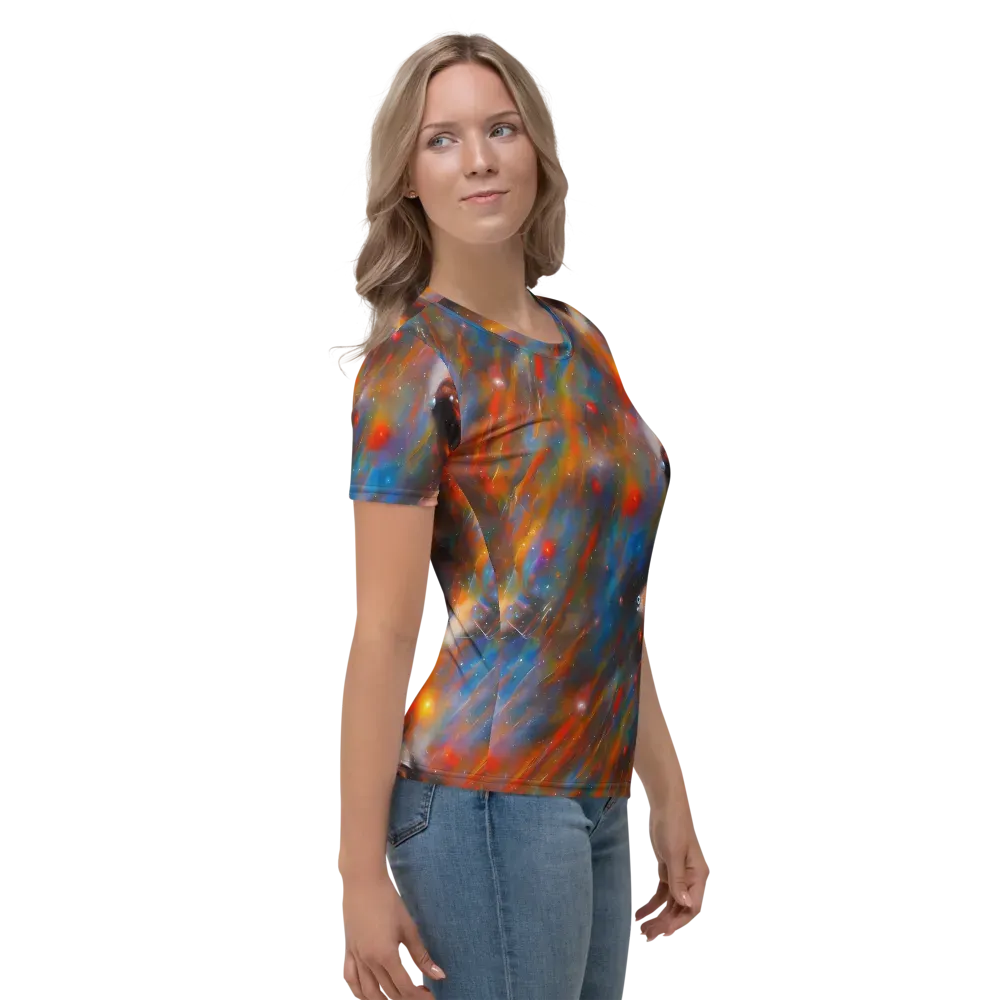 Painterly Void on Women's Crew Neck T-Shirt — Right