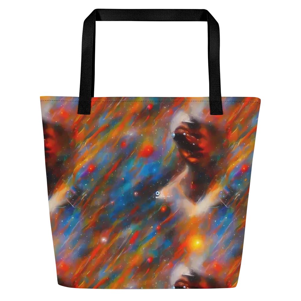 Painterly Void on Large Tote Bag W/ Pocket — Front