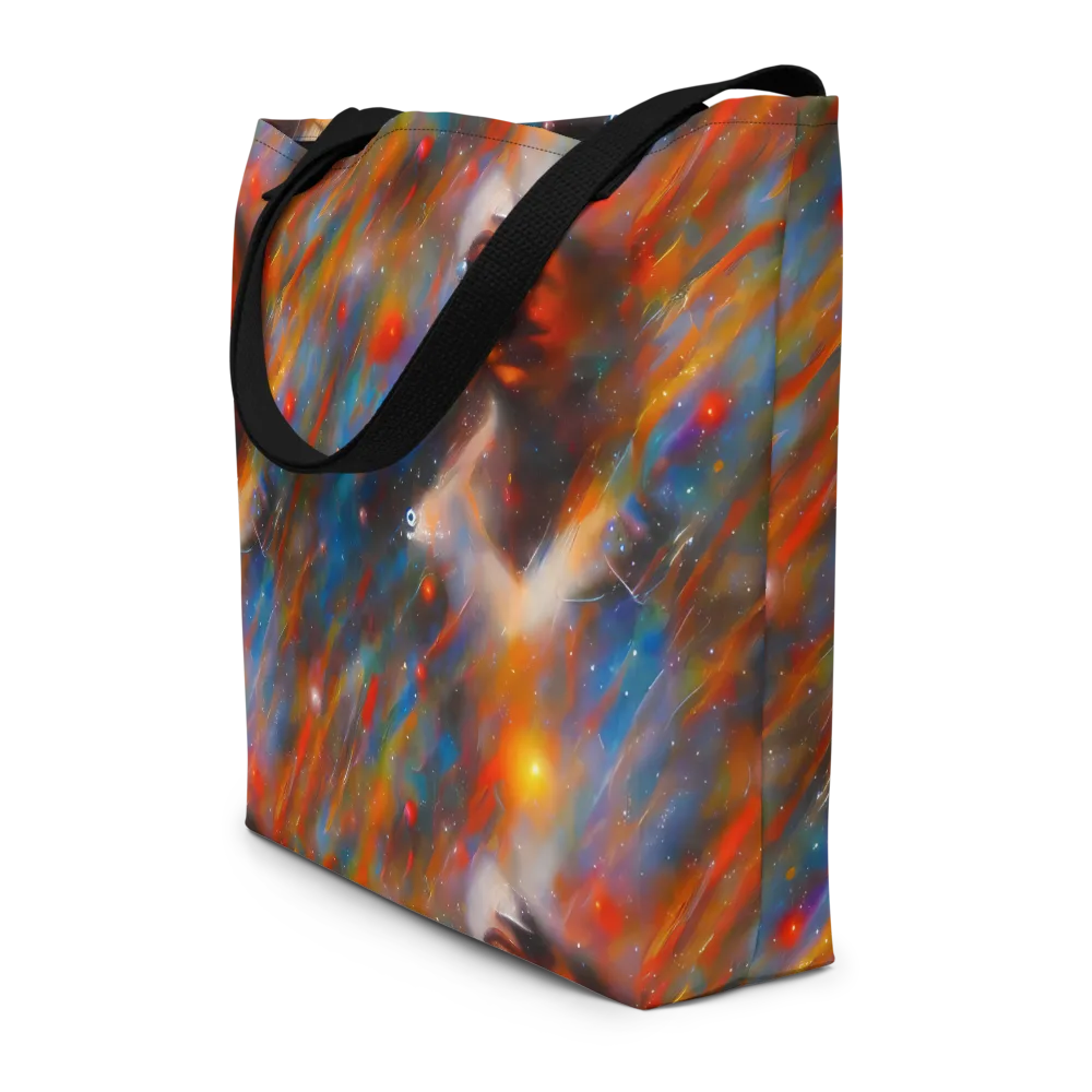 Painterly Void on Large Tote Bag W/ Pocket — Front