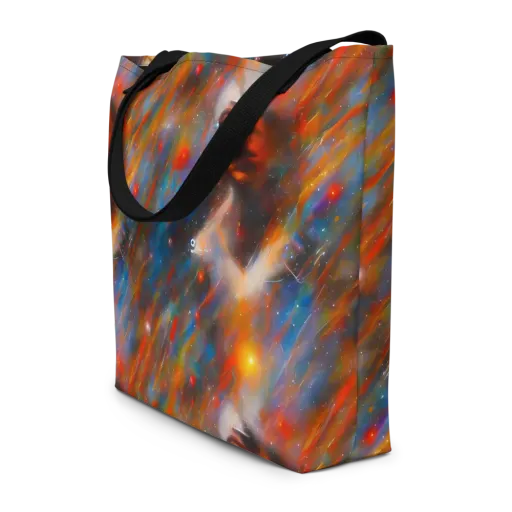 Painterly Void on a Large Tote Bag W/ Pocket