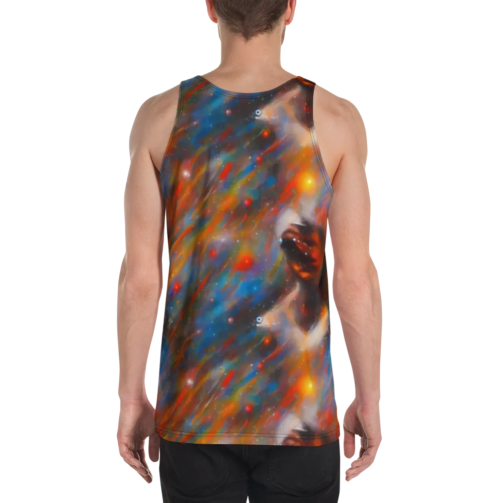 Painterly Void on Men's Tank Top — Back