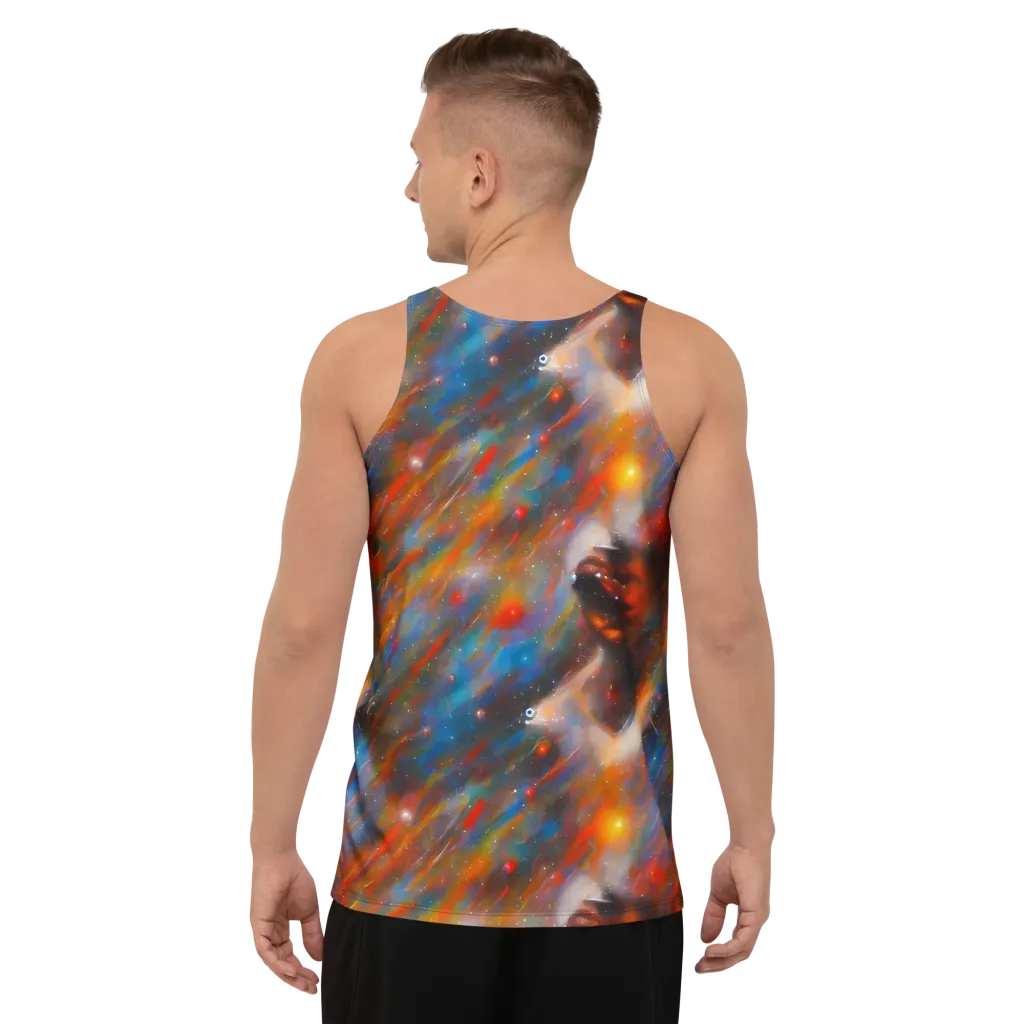 Painterly Void on Men's Tank Top — Back
