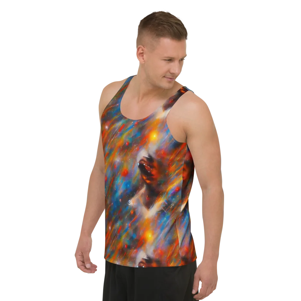 Painterly Void on Men's Tank Top — Left Front