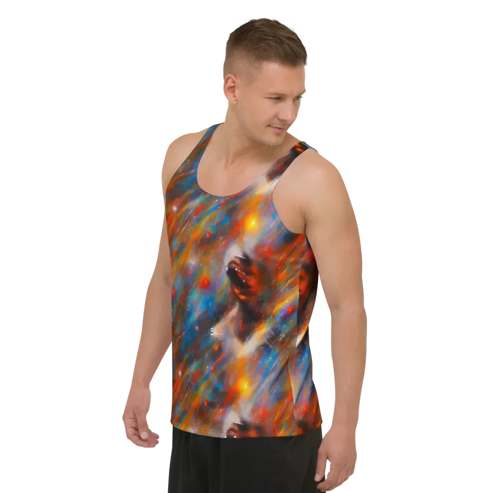 Painterly Void on Men's Tank Top — Left Front