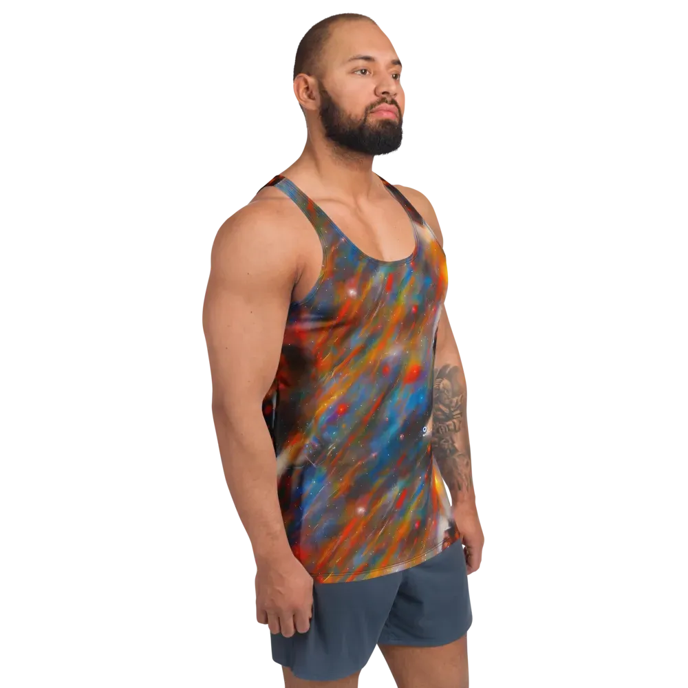 Painterly Void on Men's Tank Top — Right Front
