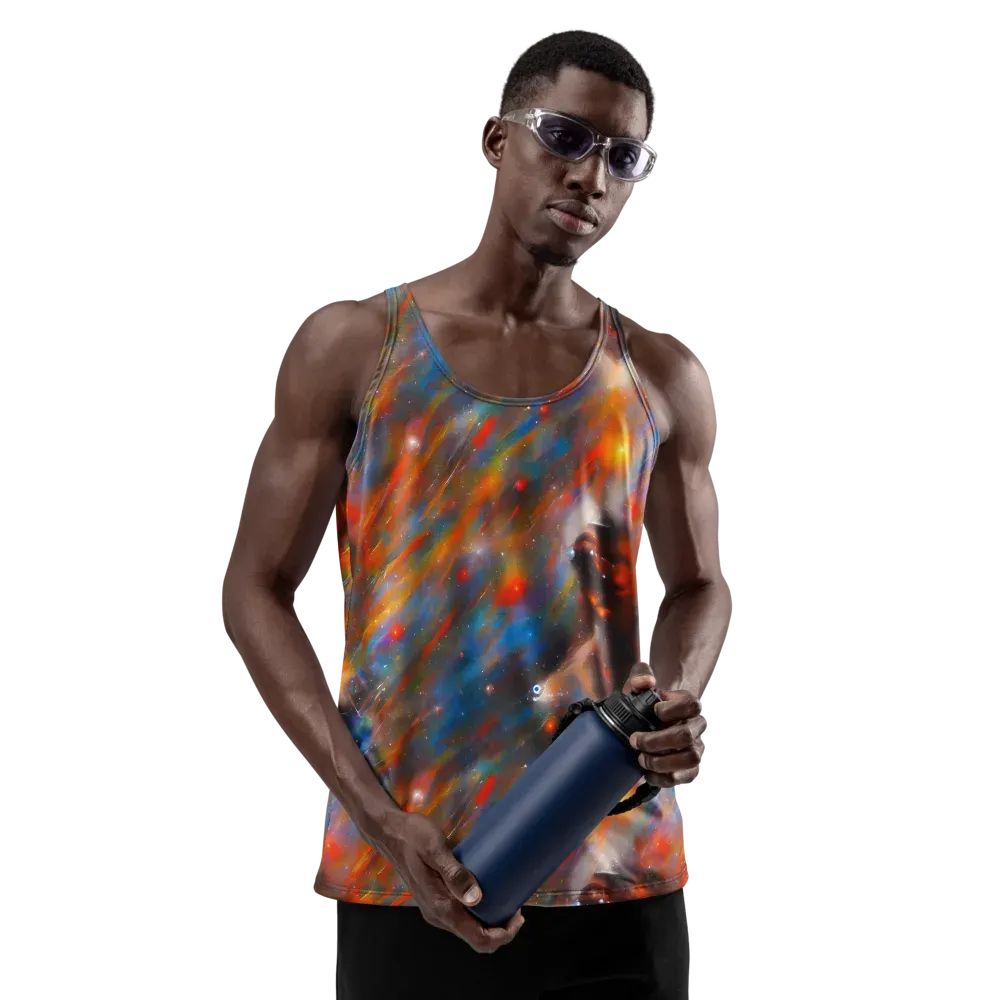 Painterly Void on Men's Tank Top — Front