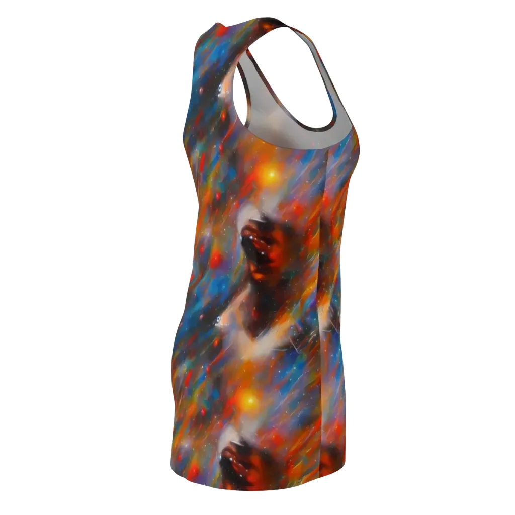 Painterly Void on Racerback Dress — Back Side