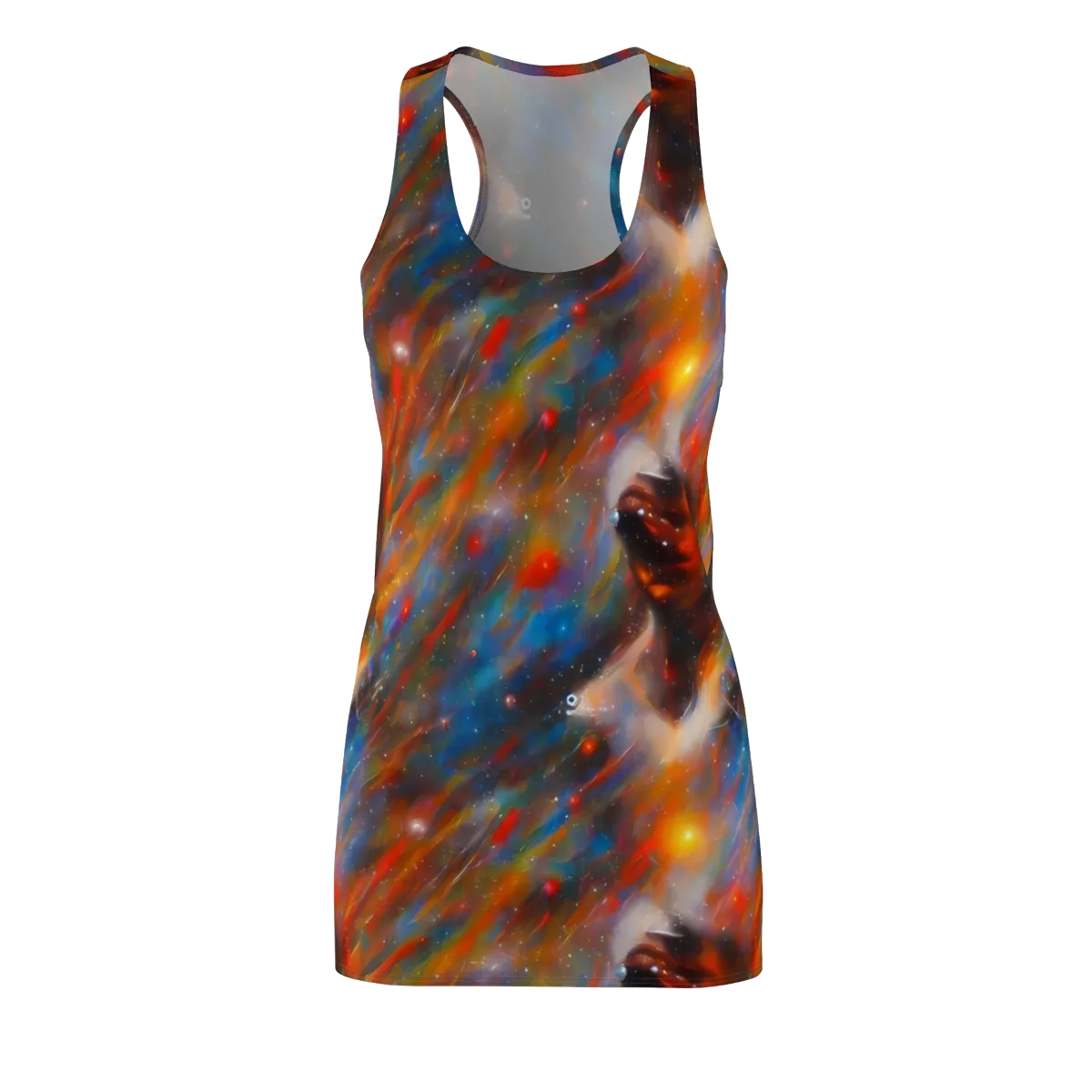 Painterly Void on Racerback Dress — Front