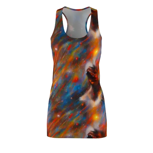 Painterly Void on a Racerback Dress
