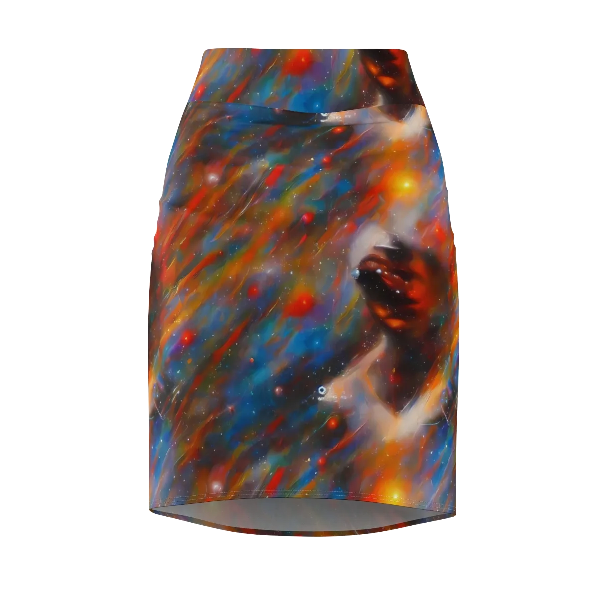 Painterly Void on Pencil Skirt — Front