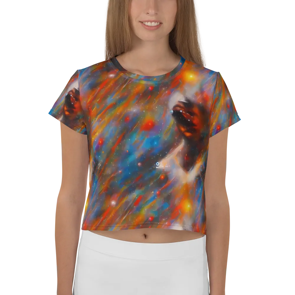 Painterly Void on Crop Tee — Front