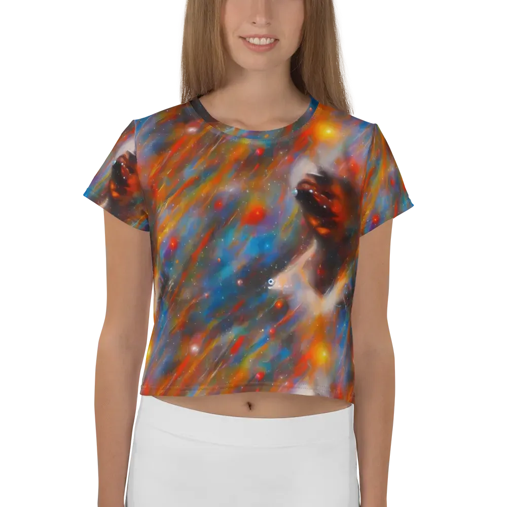 Painterly Void on Crop Tee — Front
