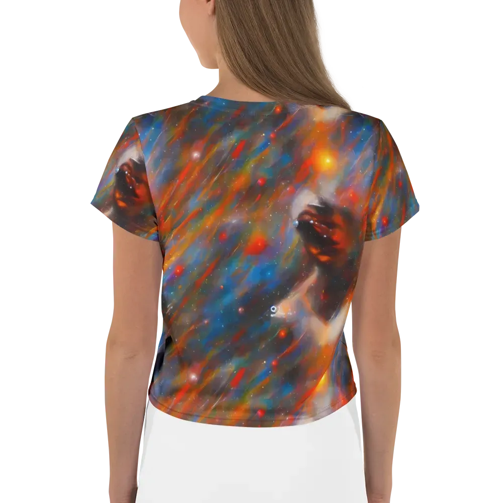 Painterly Void on Crop Tee — Back
