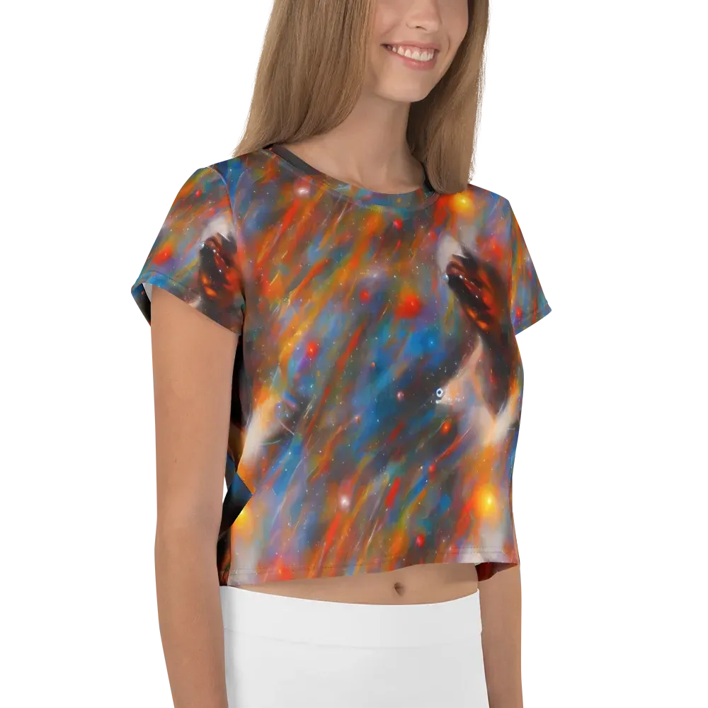 Painterly Void on Crop Tee — Right