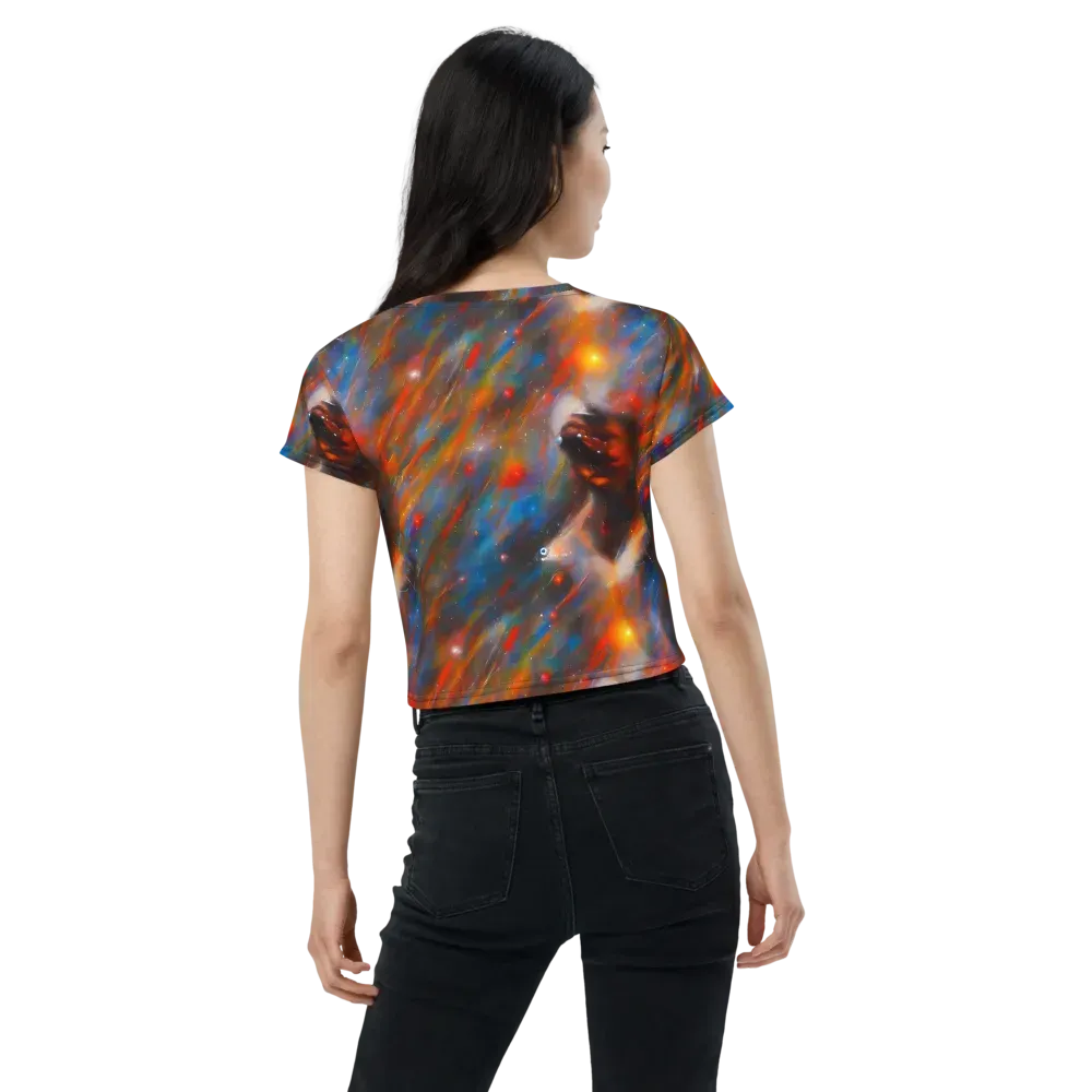 Painterly Void on Crop Tee — Back