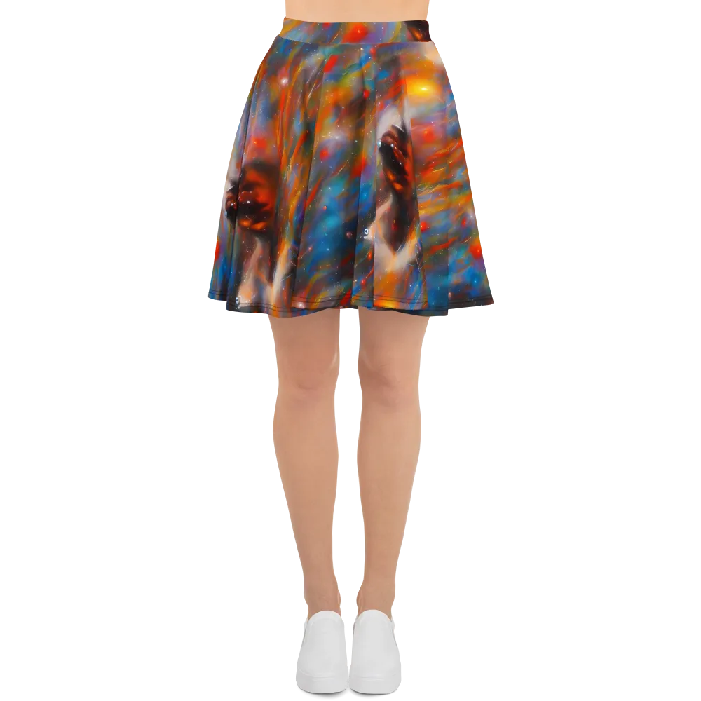 Painterly Void on Skater Skirt — Front