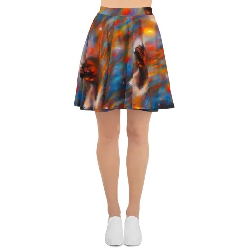 Painterly Void on a Skater Skirt