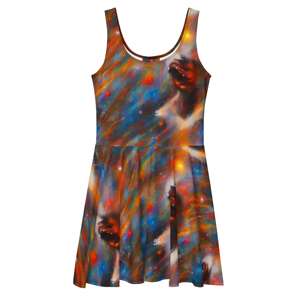 Painterly Void on Skater Dress — Front