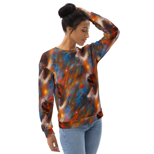 Painterly Void on a Sweatshirt